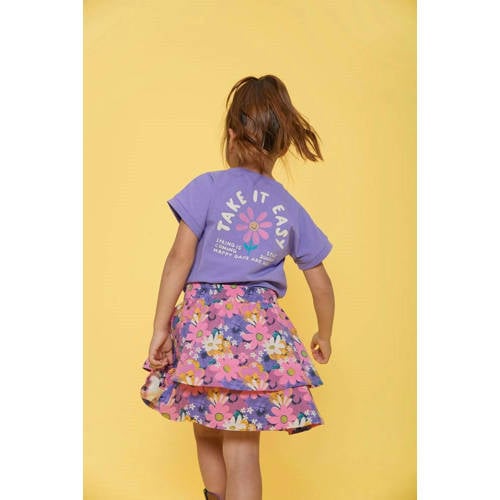 Jubel T-shirt Rolling in to Spring paars afbeelding