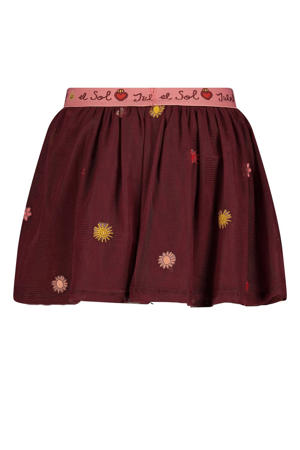 tule rok Salsa Sunset donkerrood