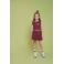 Jubel tule rok Salsa Sunset donkerrood