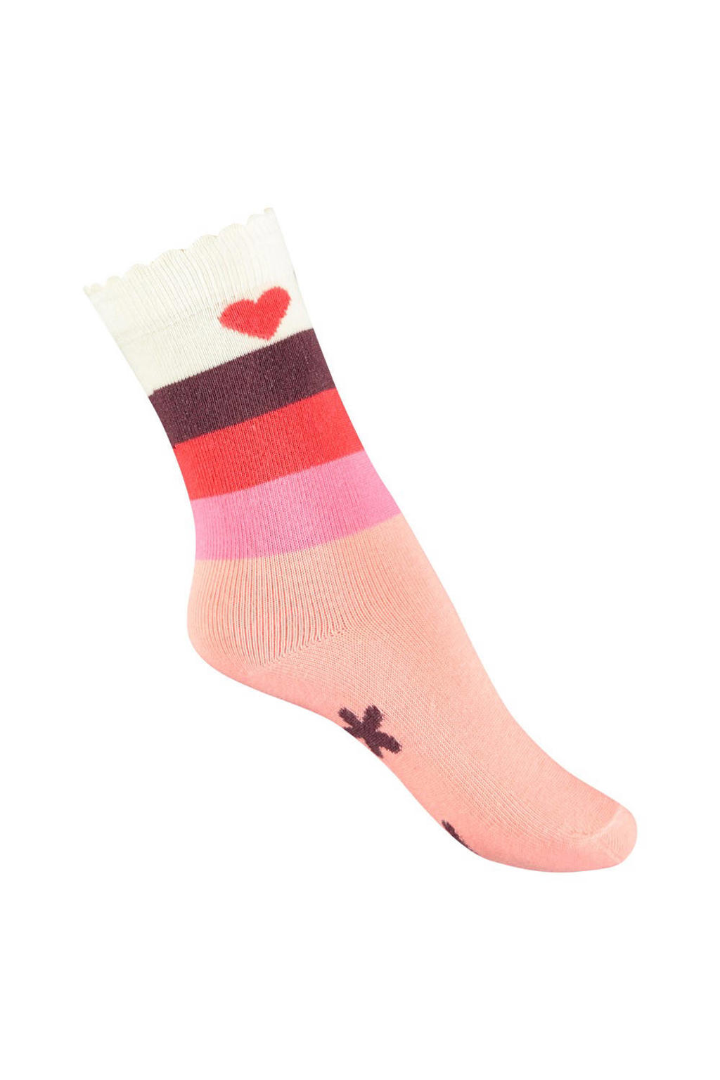 Jubel sokken Salsa Sunset zalm/roze/wit
