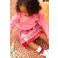 Jubel sweater Salsa Sunset met backprint roze