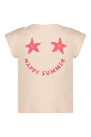 T-shirt Lazy Lagoon lichtroze