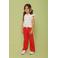 Jubel wide leg broek Salsa Sunset rood