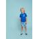 Sturdy sweatshort Run the Day grijs melange/blauw