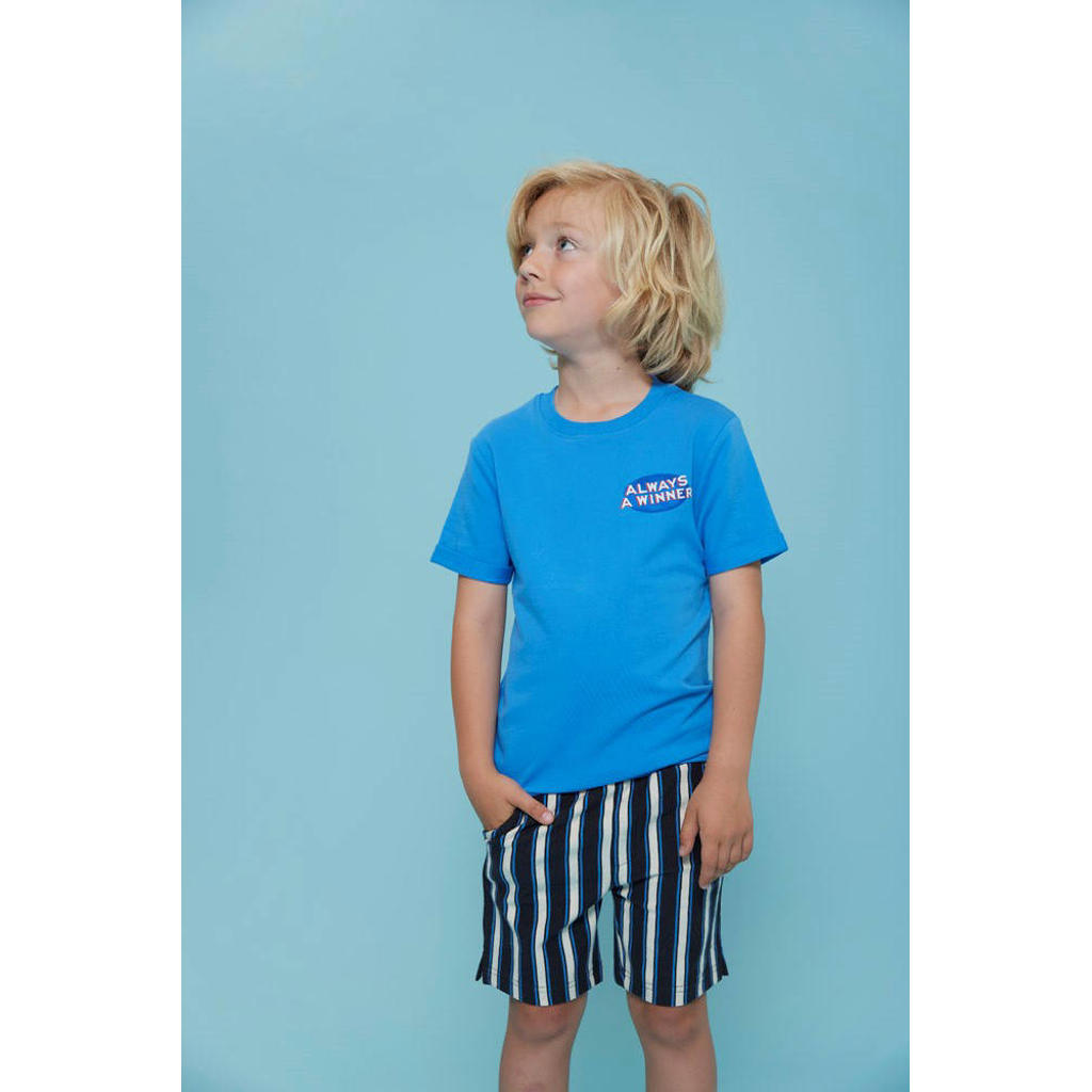 Antraciete jongens Sturdy sweatshort Run the Day met regular fit, regular waist en elastische tailleband met koord