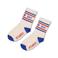 Sturdy sokken Run the Day ecru/blauw/rood