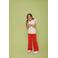 Jubel T-shirt Salsa Sunset ecru/roze