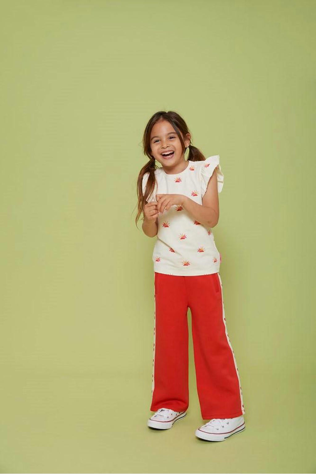 Jubel T-shirt Salsa Sunset ecru/roze
