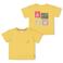 Jubel T-shirt met backprint Lazy Lagoon geel
