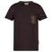 Sturdy T-shirt Desert Fiesta met backprint donkerbruin