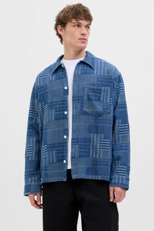 loose casual overhemd blauw