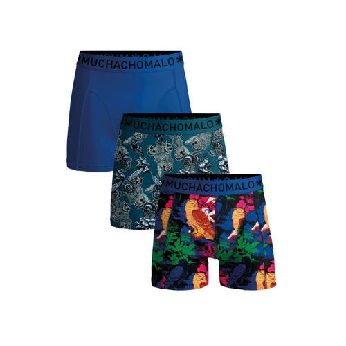 Muchachomalo boxershort blauw/groen/rood (set van 3) – Blauw / groen / rood