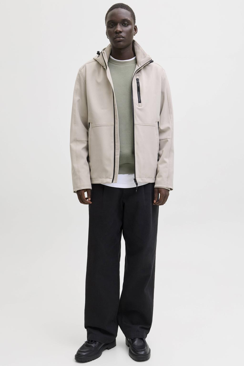 JACK & JONES ESSENTIALS sweater lichtkaki