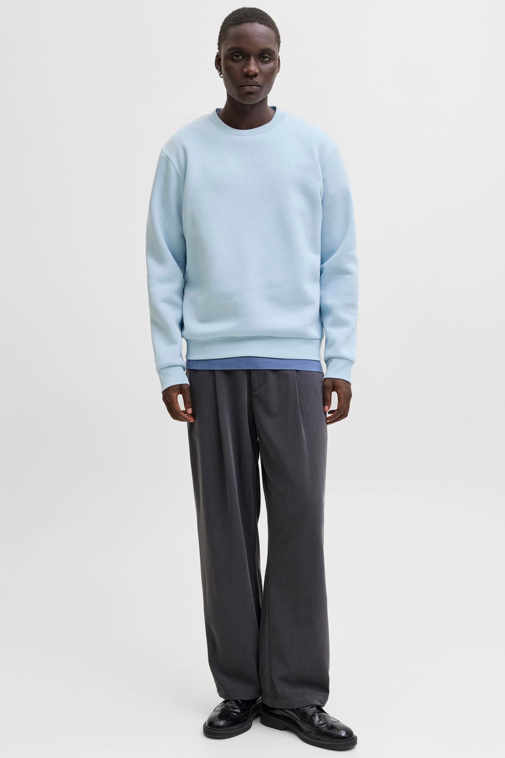 JACK & JONES ESSENTIALS sweater lichtblauw