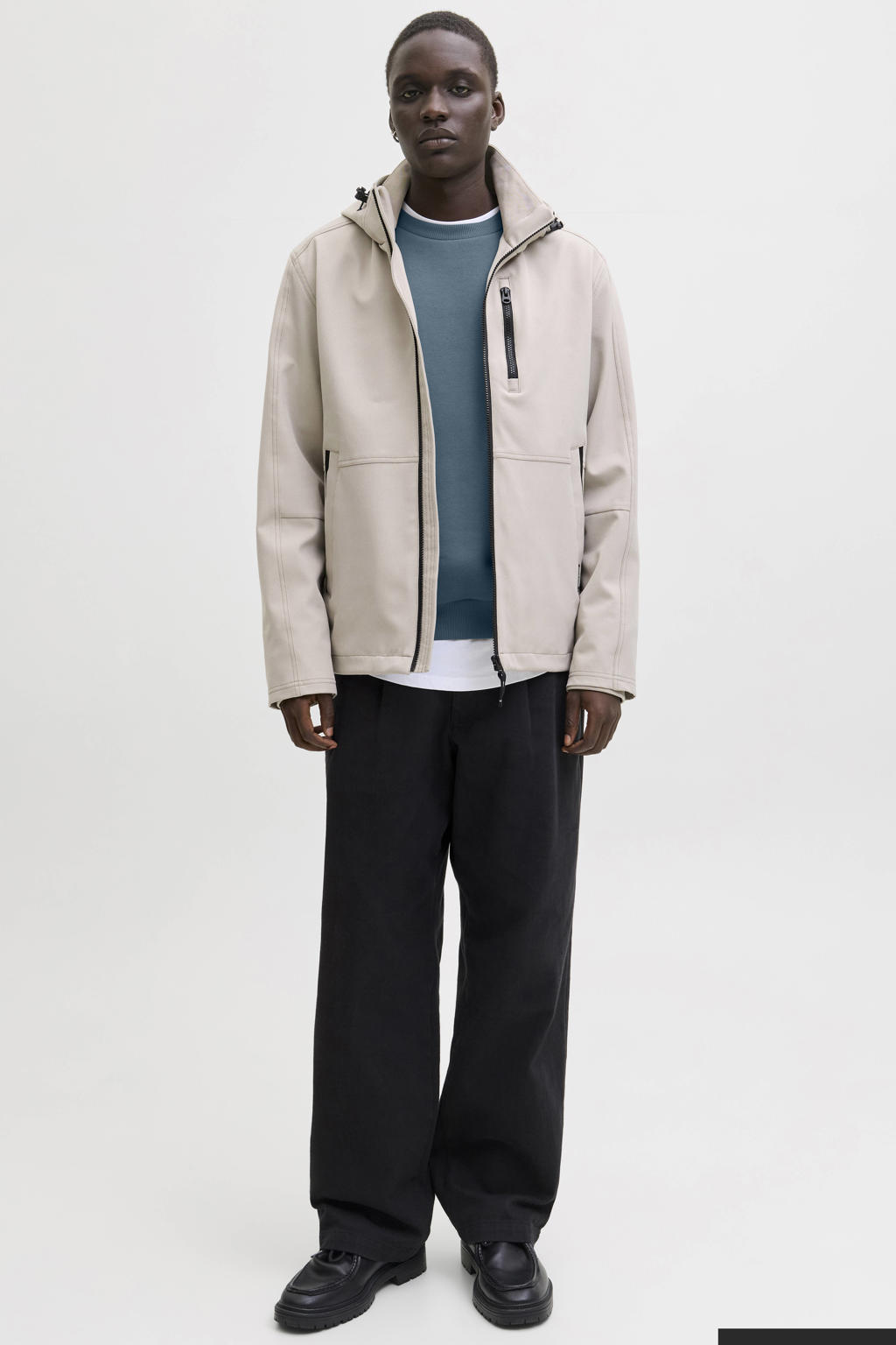 JACK & JONES ESSENTIALS sweater grijsblauw