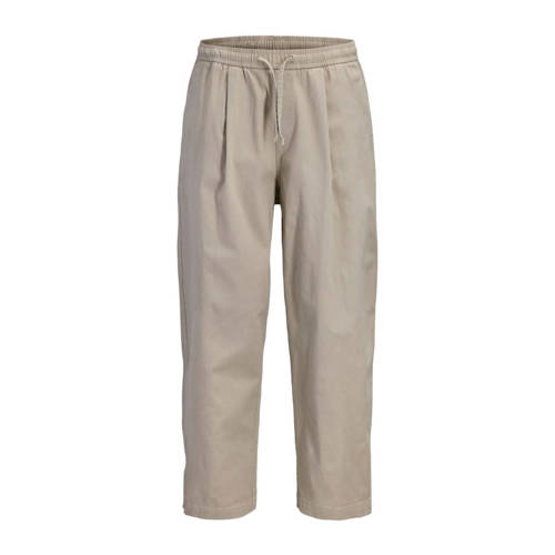JACK & JONES PANTS STUDIO JPSTEVAN barrel casual broek beige afbeelding