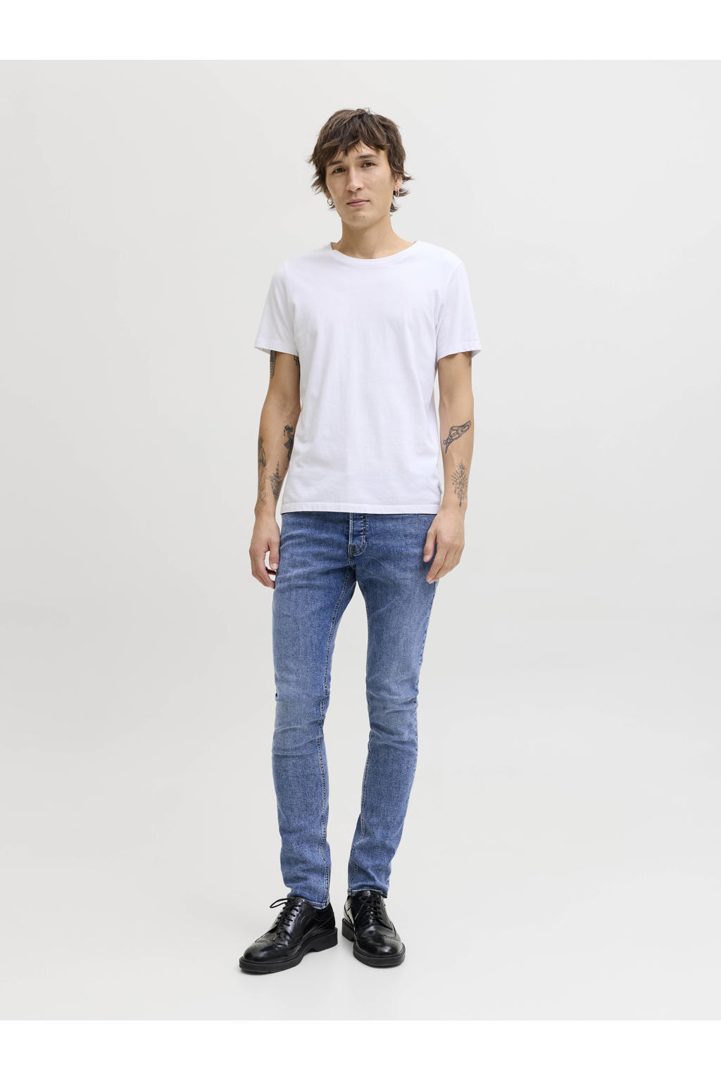 JACK & JONES JEANS INTELLIGENCE JJIGLENN JJORIGINAL slim fit jeans blue denim