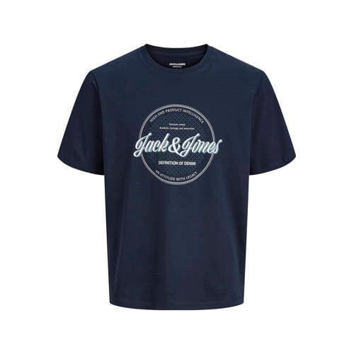 JACK & JONES ESSENTIALS Rechtvallend T-shirt donkerblauw afbeelding