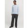 JACK & JONES ESSENTIALS trui fijn gebreid lichtblauw