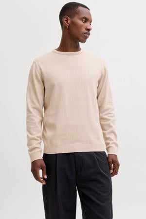 pullover fijn gebreid beige