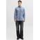 JACK & JONES ESSENTIALS regular casual overhemd lichtblauw