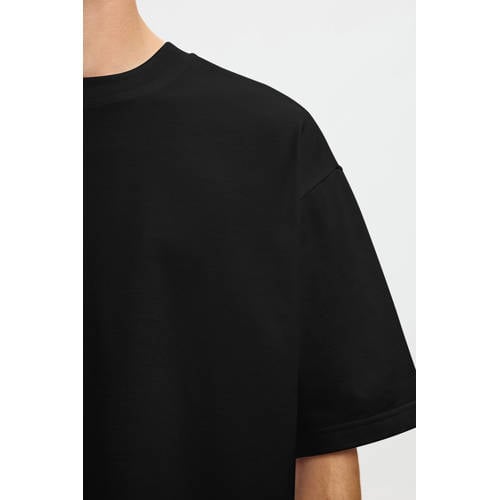 SELECTED HOMME Rechtvallend T-shirt zwart afbeelding