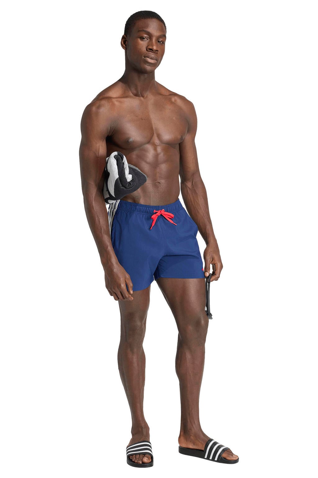 adidas zwemshort blauw/wit