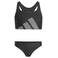 adidas crop bikini zwart