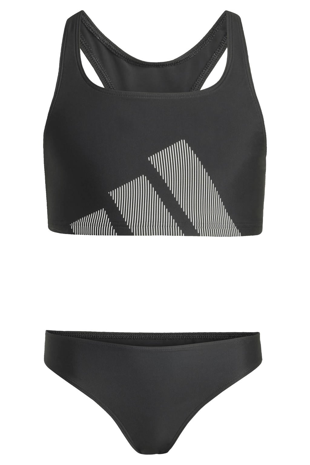 adidas crop bikini zwart