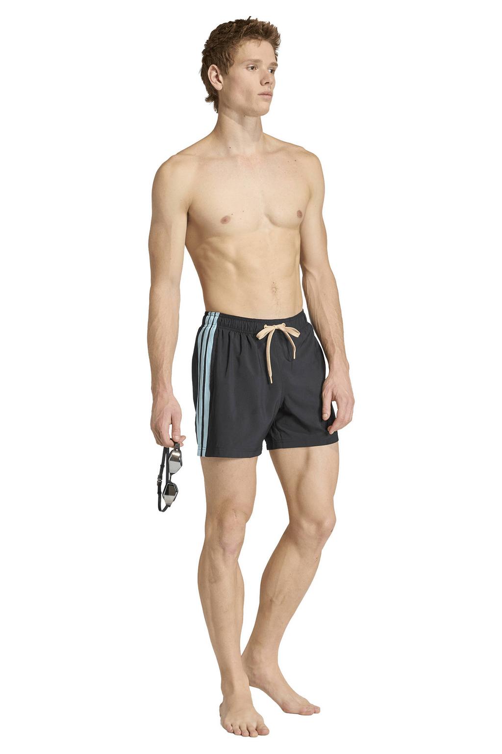 adidas zwemshort zwart/lichtblauw
