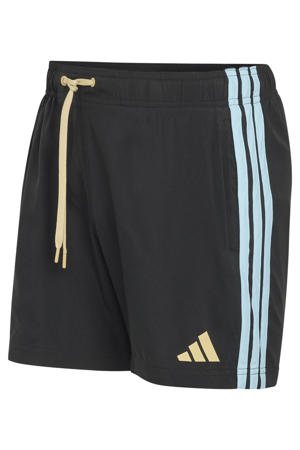 zwemshort zwart/lichtblauw
