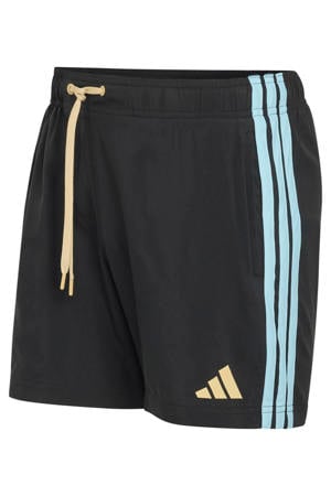 zwemshort zwart/lichtblauw