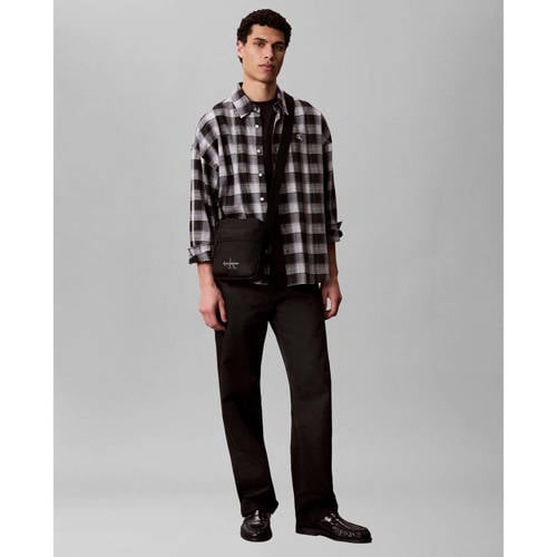 Calvin Klein schoudertas Bold Reporter zwart afbeelding