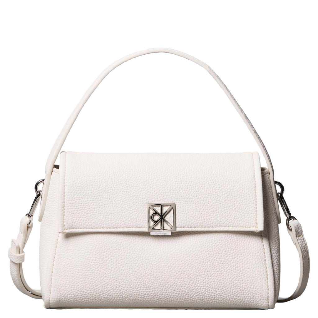 Calvin Klein crossbody tas Emblem wit