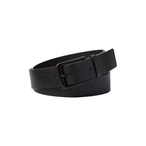 Calvin Klein leren riem zwart afbeelding