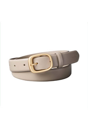 leren riem beige