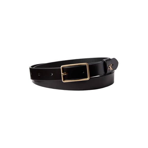 Calvin Klein leren riem zwart afbeelding
