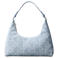 Calvin Klein denim schoudertas Emblem blauw