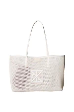mesh shopper Emblem ecru