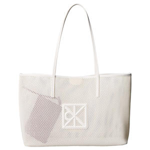 mesh shopper Emblem ecru