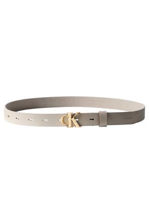 leren riem beige