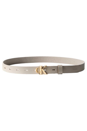 leren riem beige