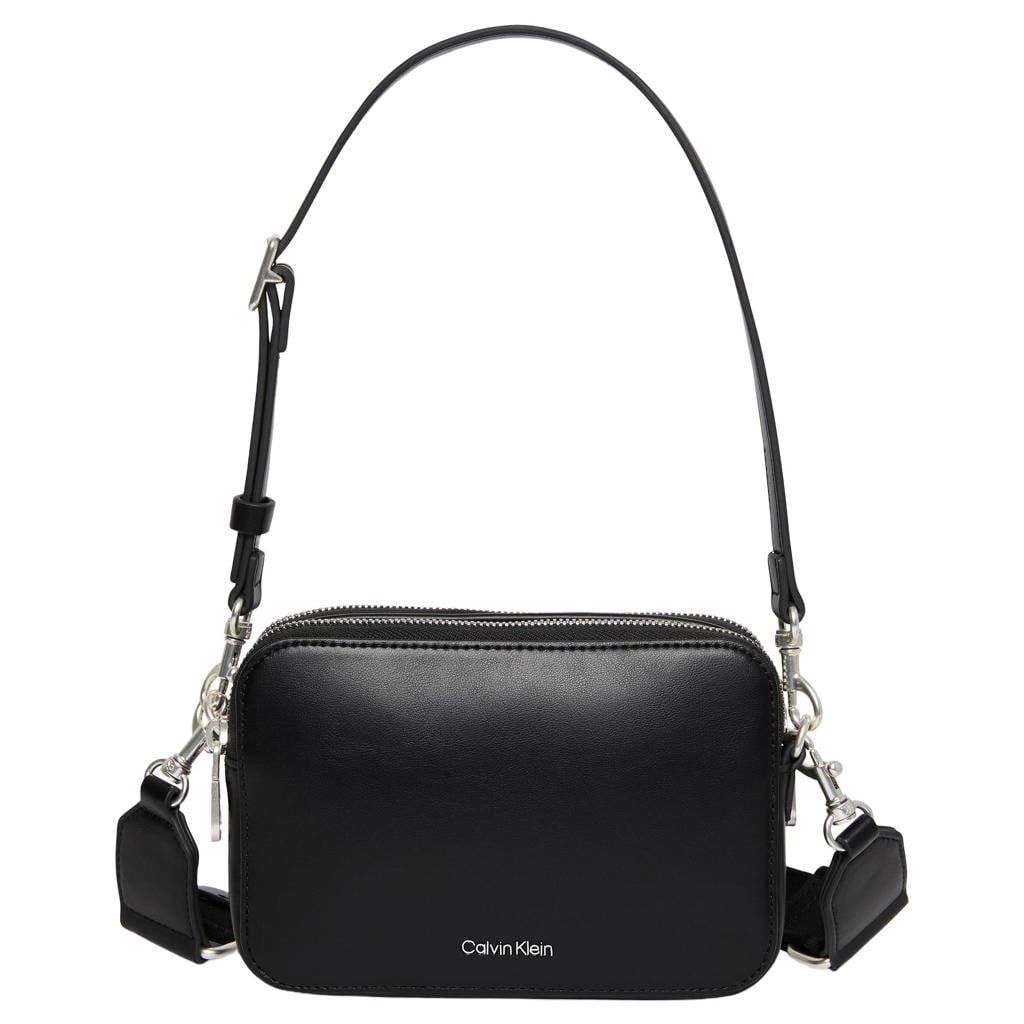 Calvin Klein crossbody tas Webbing zwart