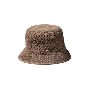mesh bucket hat taupe