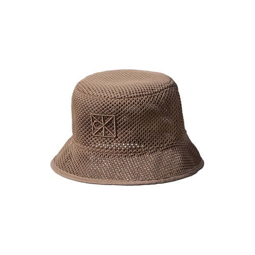 Calvin Klein mesh bucket hat taupe afbeelding