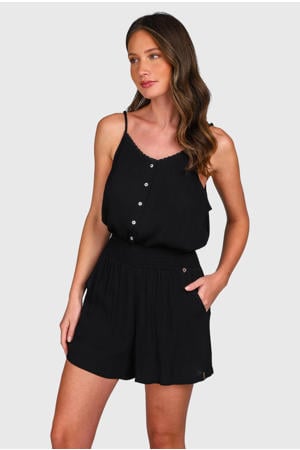 crinkle strandshort Essia zwart