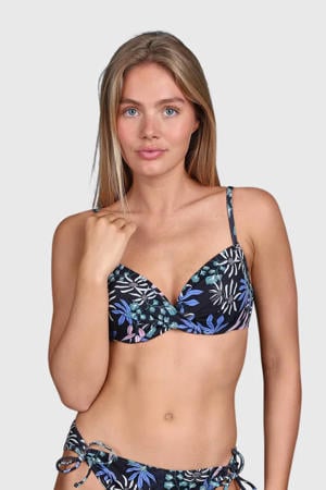 voorgevormde beugel bikinitop Stefana zwart/multi