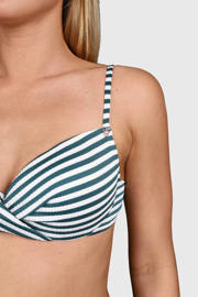 thumbnail: Brunotti voorgevormde beugel bikinitop Stefana groen/wit