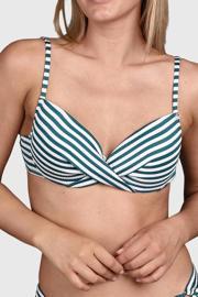 thumbnail: Brunotti voorgevormde beugel bikinitop Stefana groen/wit