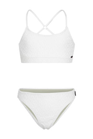 crop bikini Sofia met textuur wit
